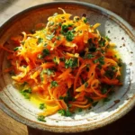 Raw Carrot Salad Recipe – 1 Gut-Healthy Delight You’ll Love 5 Raw carrot salad in rustic bowl