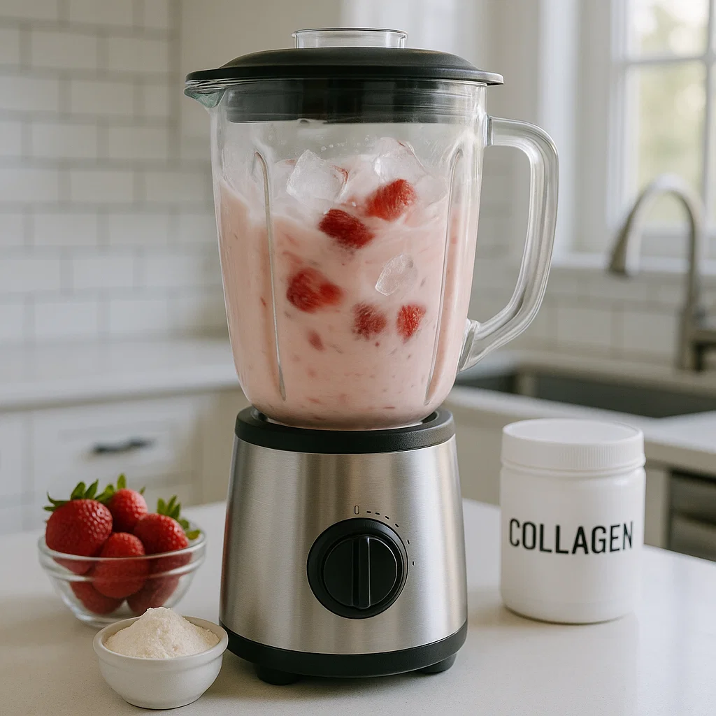 Collagen Smoothie: Low FODMAP Benefits, Tips, and Flavor Boosts 8 Collagen smoothie low FODMAP blending steps