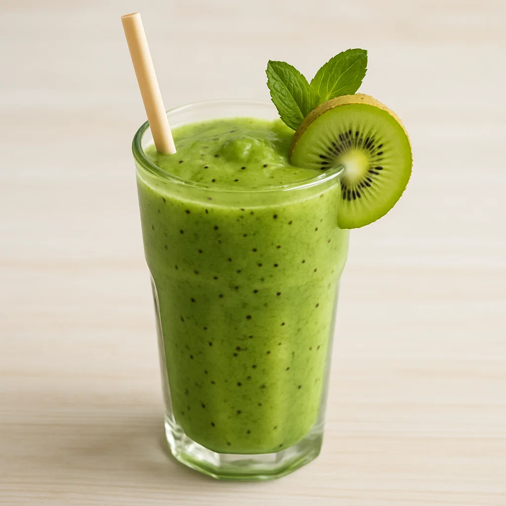 Digestive Enzyme Smoothie for Better Digestion and Energy 5 Digestive enzyme smoothie served with garnish