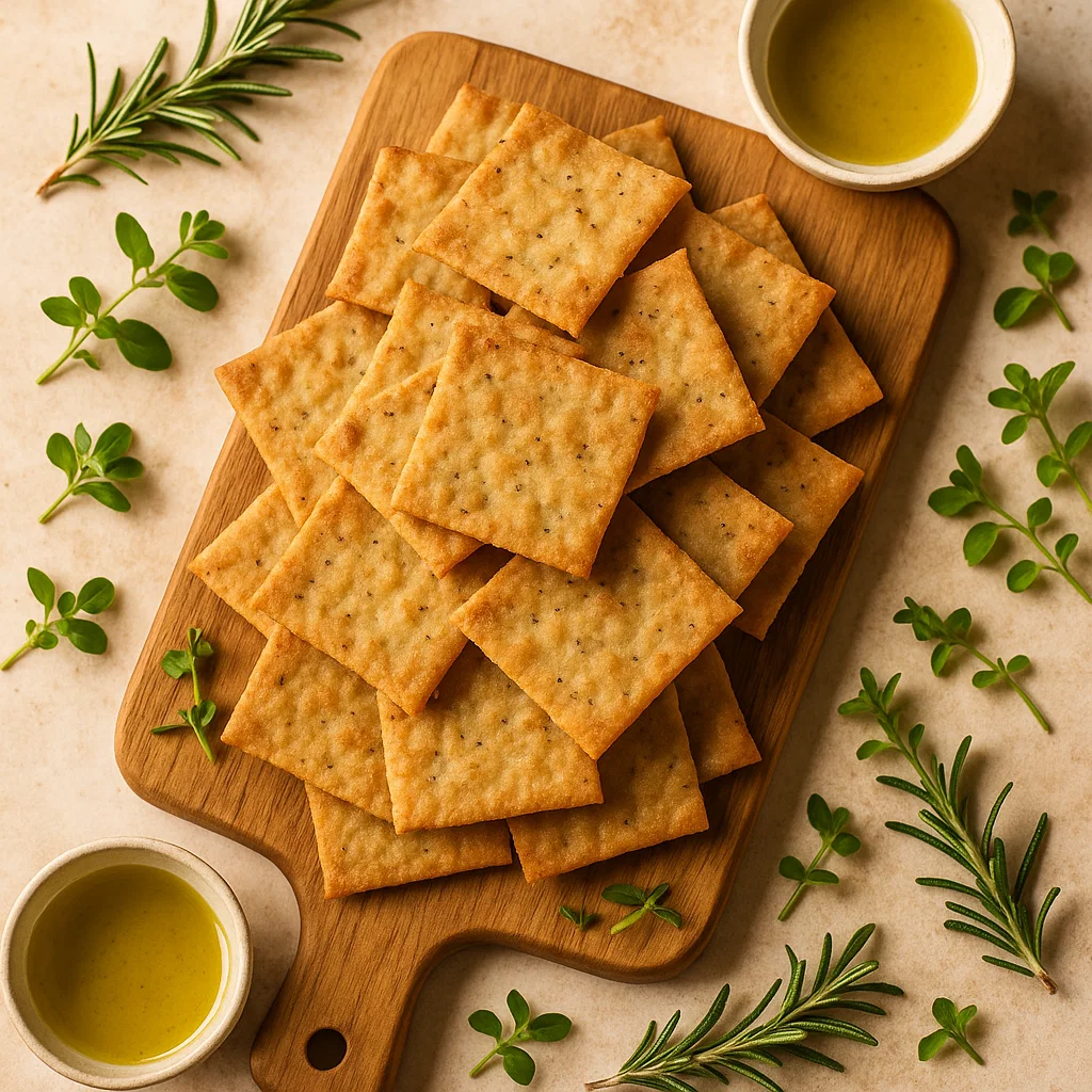 low fodmap crackers recipe featured image