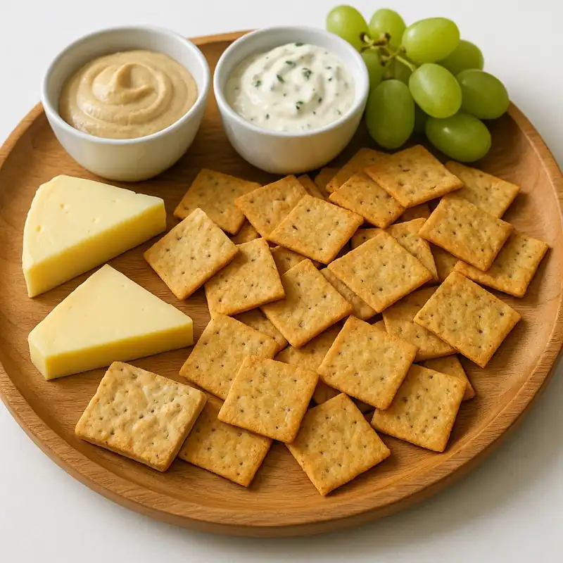 Low FODMAP Crackers Recipe for a Crunchy Snack - 6 steps 11 serving low fodmap crackers recipe