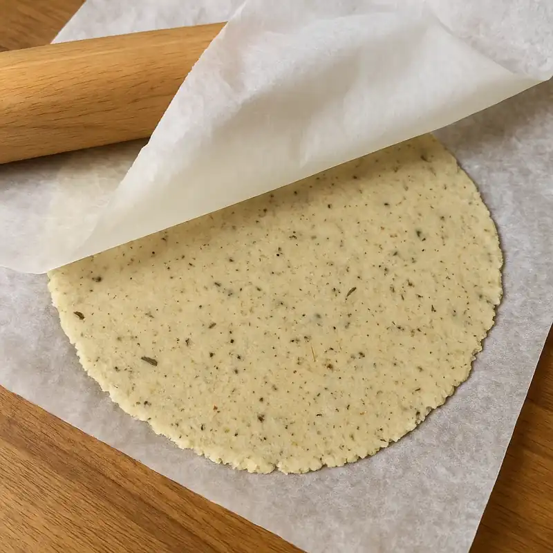 Low FODMAP Crackers Recipe for a Crunchy Snack - 6 steps 9 rolling dough for low fodmap crackers recipe