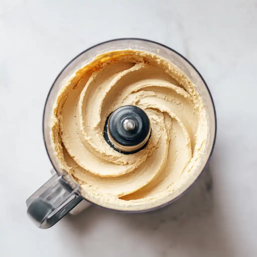 Low-FODMAP Hummus Recipe: A Delicious Gut-Friendly Dip - 20 minutes 8 Blending Low-FODMAP Hummus Recipe in food processor
