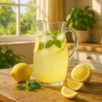 Postbiotic Lemonade Recipe – Refreshing & Proven Gut Drink 7 postbiotic lemonade recipe in pitcher with fresh lemons