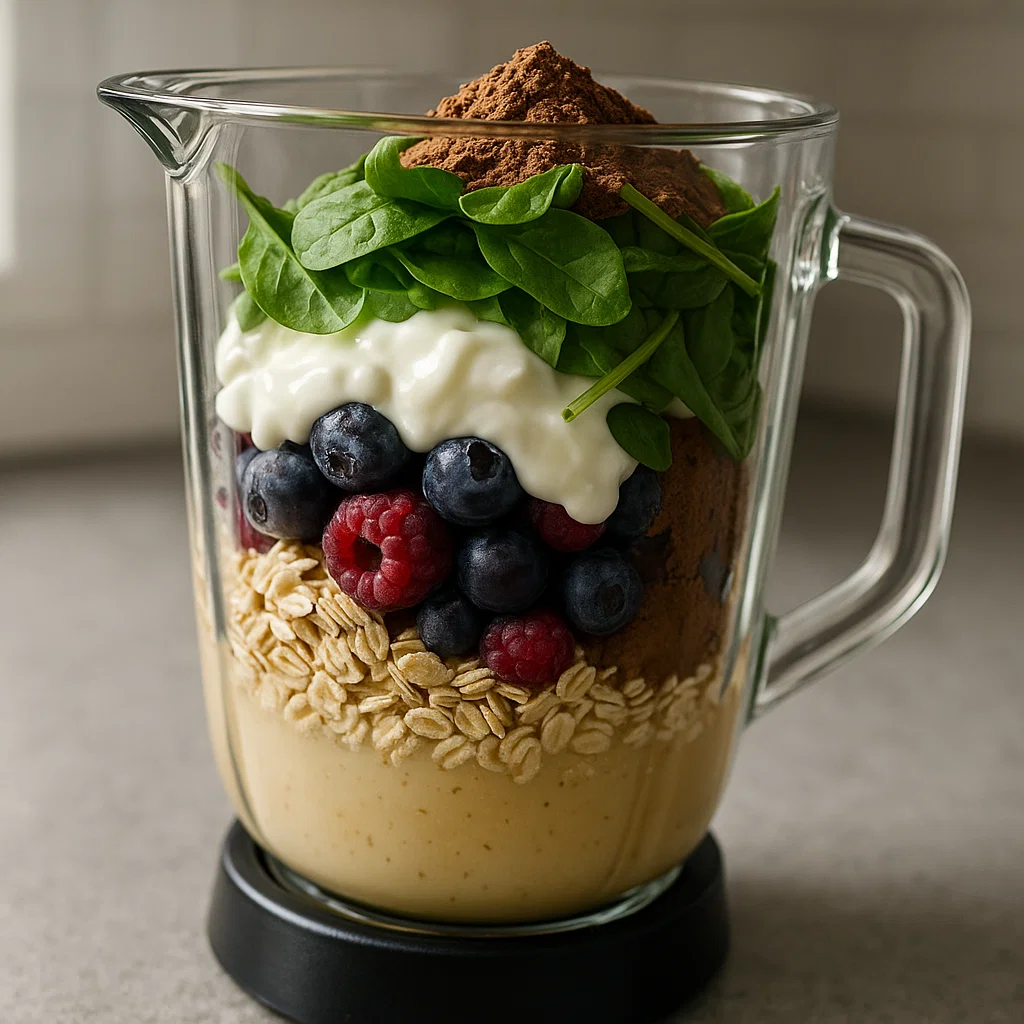 Psychobiotic Smoothie Recipe: Gut-Loving Morning Fuel 9 Psychobiotic Smoothie Recipe blender layering