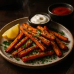 Air Fryer Carrot Fries: 5 Genius Tips for Perfect Crunch 7 serving air fryer carrot fries with dips