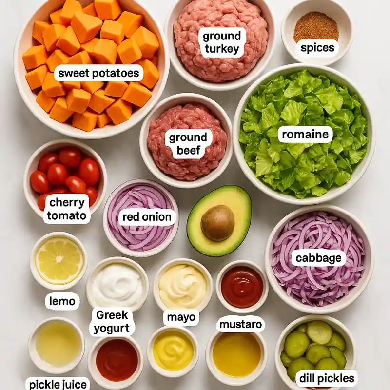 Sweet Potato Burger Bowl – Ultimate 40-Min Healthy Win 6 Sweet Potato Burger Bowl ingredients array