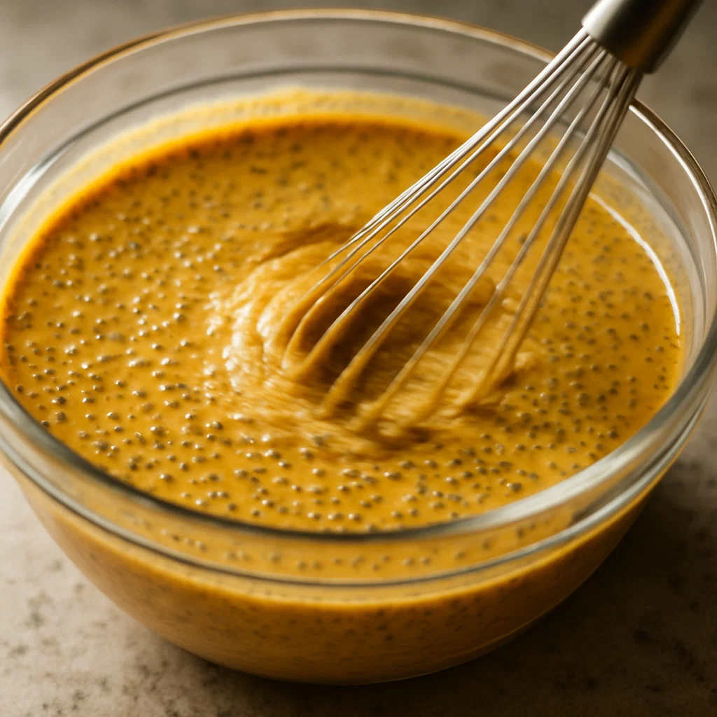 Pumpkin Chia Pudding – Cozy, Healthy, Make-Ahead Breakfast 6 whisking pumpkin chia pudding mixture