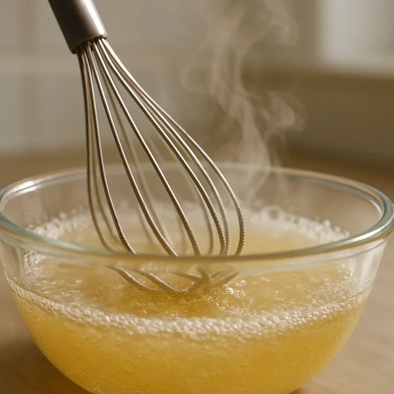 Mixing gelatin for the Jello Trick Recipe